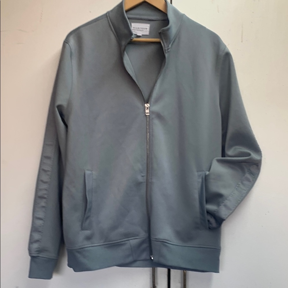 Five Four Gray Zip Up Sweater Athletic Style